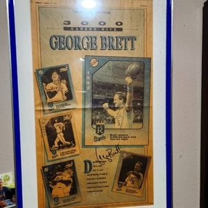 KC star 1992 special edition signed by George Brett. Professionally framed.